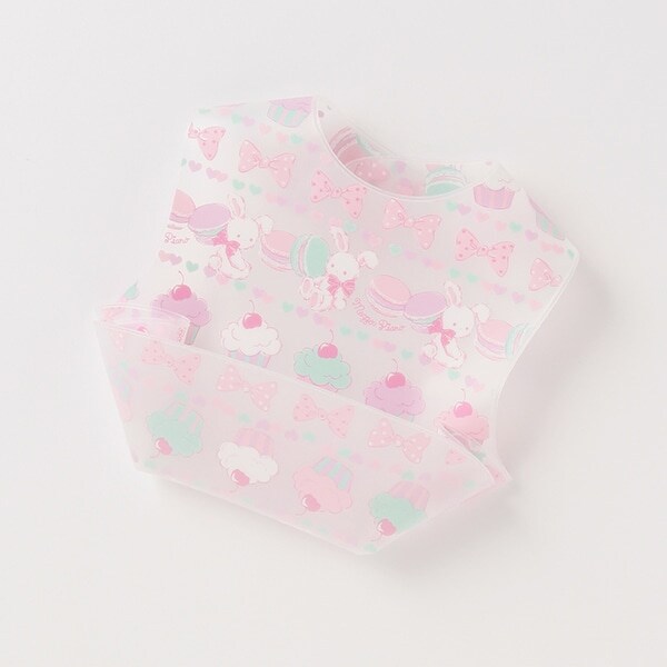 ウサギスウィーツ柄　お食事スタイ【日本製】