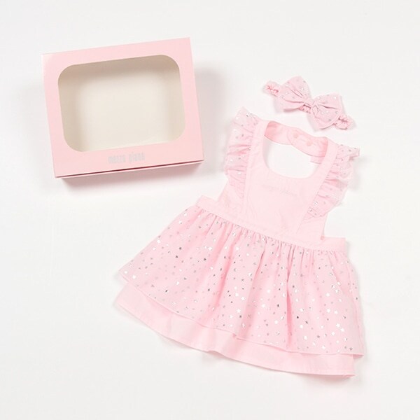 【BOX付】オリジナルボックスつき星箔エプロン＆ヘアバンドセット