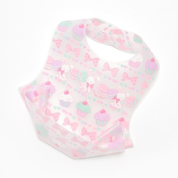 ☆ウサギスウィーツ柄　お食事スタイ