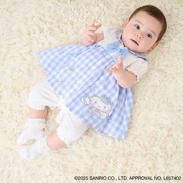 【マイメロディ・シナモロール】セーラー半袖2wayオール