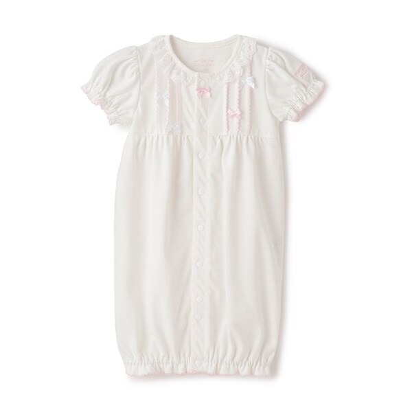 タックリボン半袖2wayオール