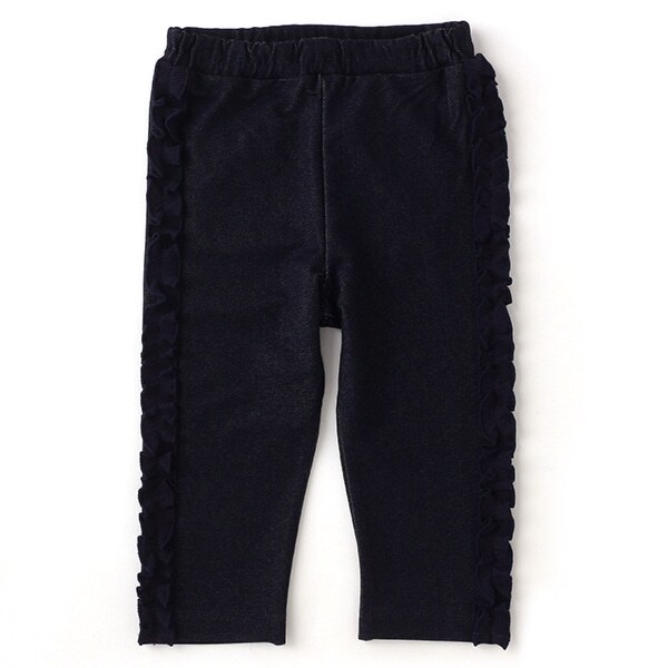 サイドフリルウサギポケット7分丈パンツ