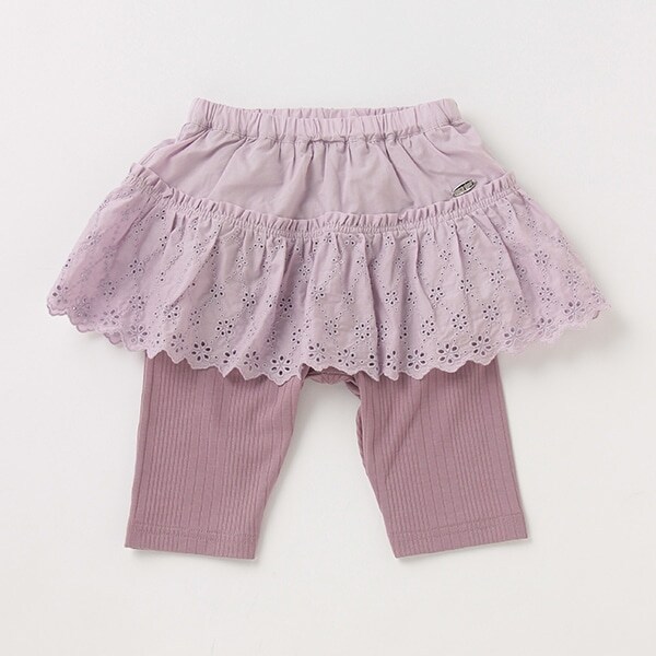 刺しゅう6分丈スカッツ