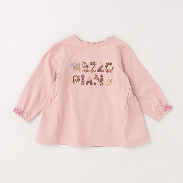 クッキーロゴ後ティアード長袖Ｔシャツ