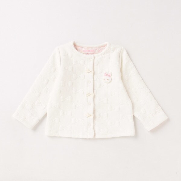 ウサギマスコットつきカーディガン