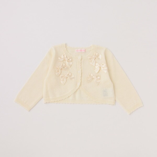 リボンイッパイ　ニットボレロ