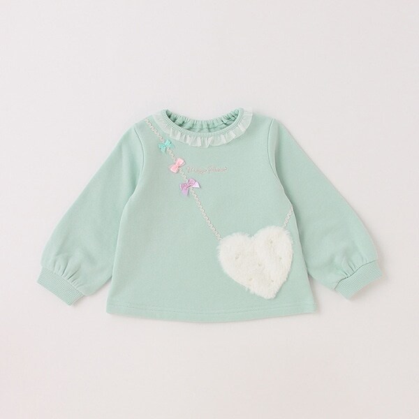 ハートポシェット風トレーナー