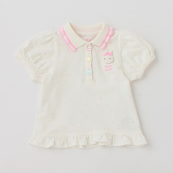 ウサギマスコットつき　半袖ポロシャツ