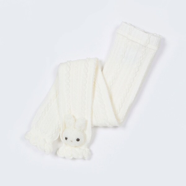 ボアウサギマスコットつき　レギンス【日本製】