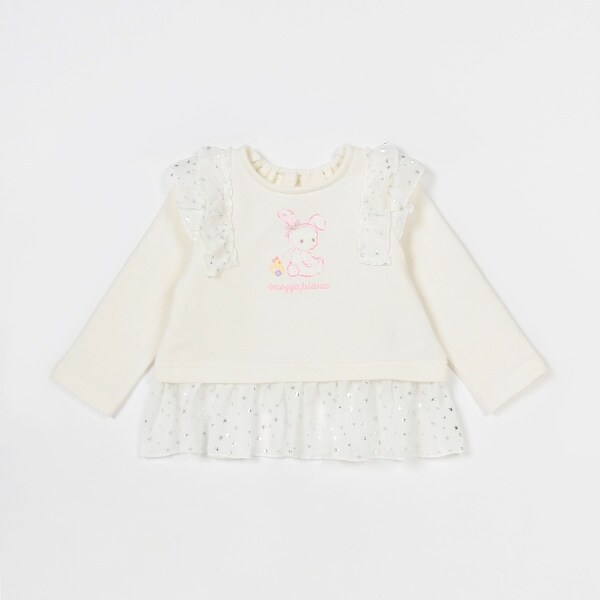 エンジェルうさぎ　フリル長袖チュニック