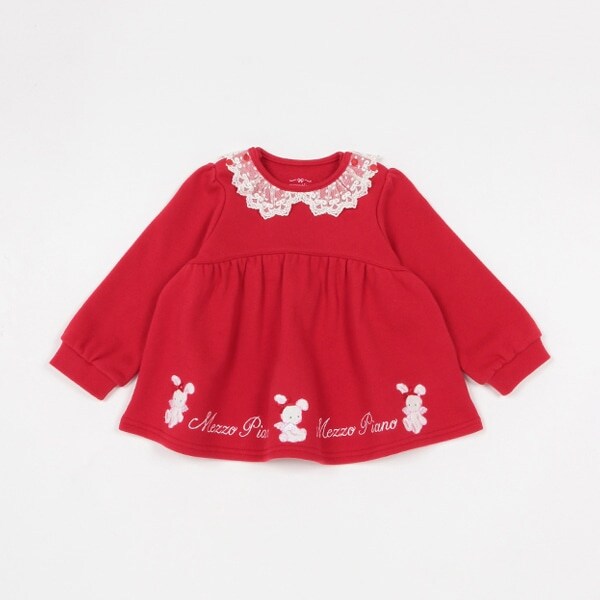 裾ロゴうさぎ　チュニック