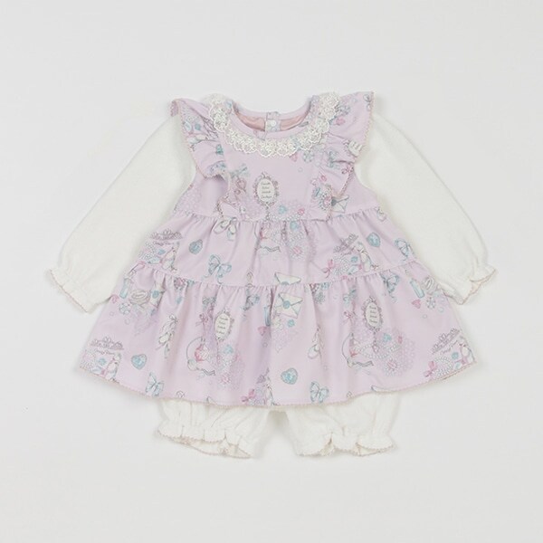 ポアントジュエリー柄　チュニック＆ブルマセット