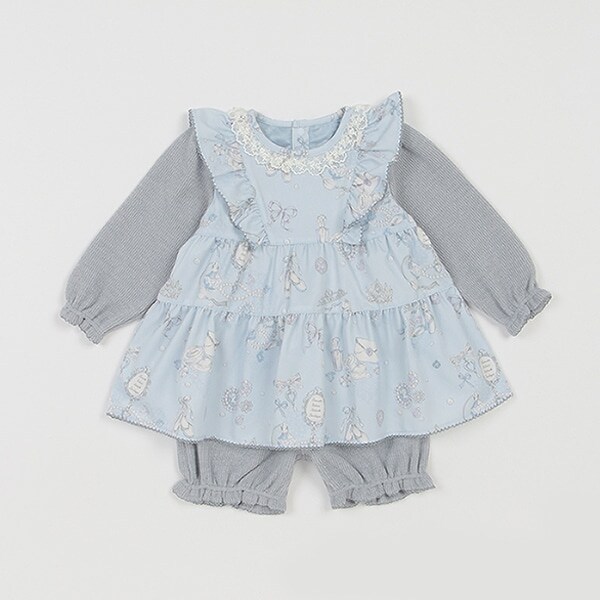 ポアントジュエリー柄　チュニック＆ブルマセット