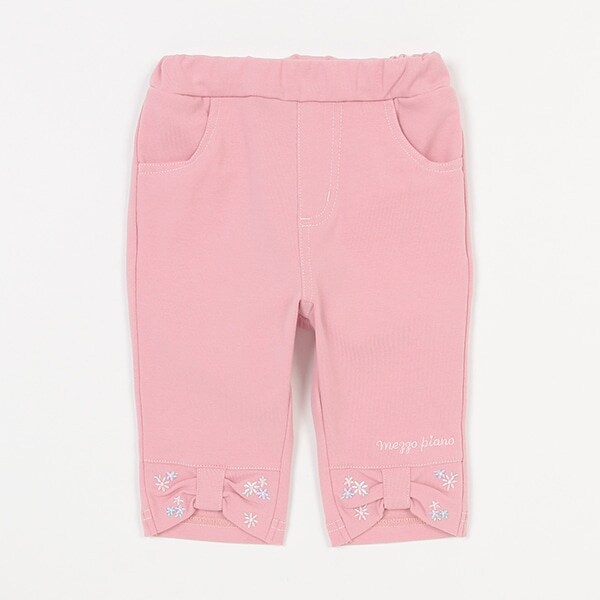 裾リボン　7分丈カットソーパンツ