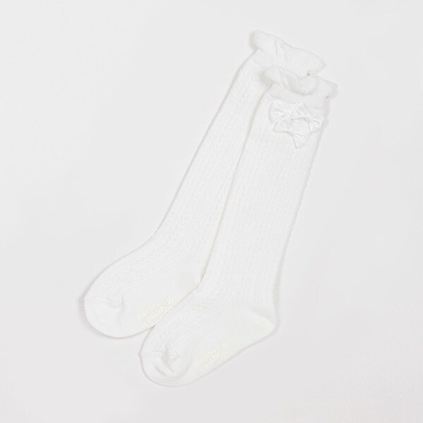 リボンイッパイ　ハイソックス【日本製】