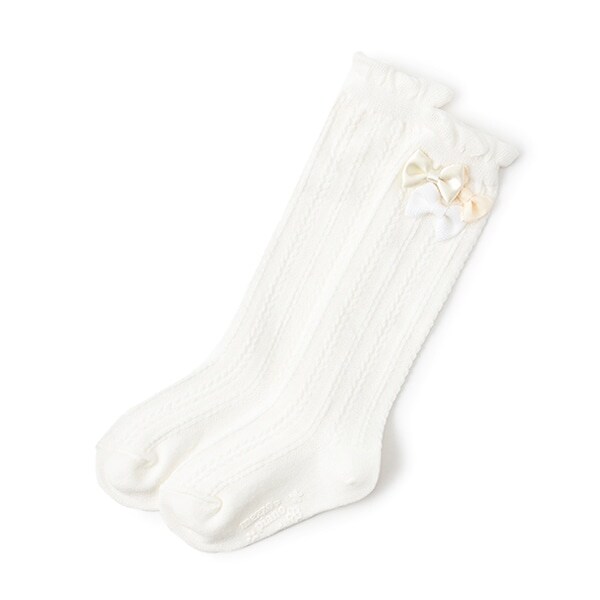 リボンつき　ハイソックス