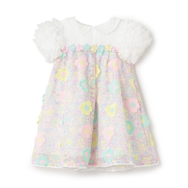 花刺しゅうレースドレス