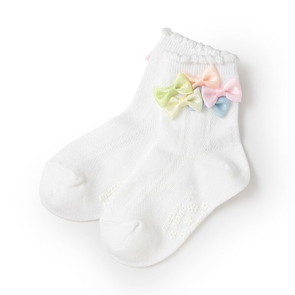 リボンイッパイ　クルーソックス