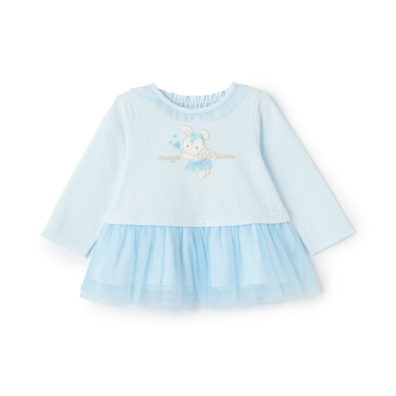 エンジェルウサギ裾フリル　長袖Tシャツ