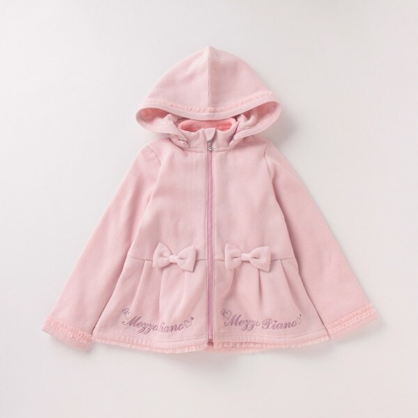 ボアライナーつき3WAYリボンフレアブルゾン