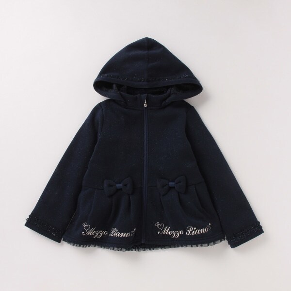 ボアライナーつき3WAYリボンフレアブルゾン