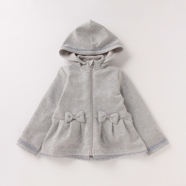 ボアライナーつき3WAYリボンフレアブルゾン