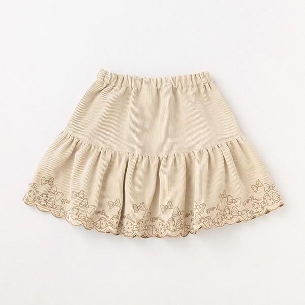 【人気商品再入荷】【直営店で取り扱い無し】スカラップ刺しゅうスカート