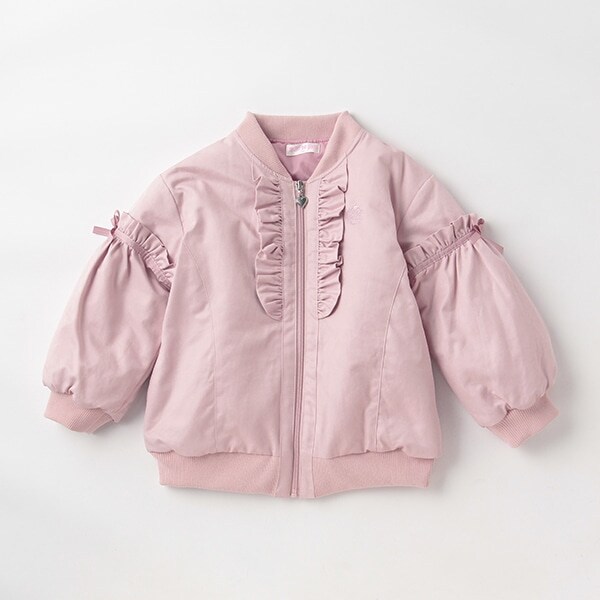 【人気商品再入荷】【直営店で取り扱い無し】 中綿入りフリルブルゾン