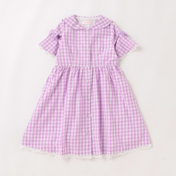 【人気商品再入荷】【直営店で取り扱い無し】ギンガムチェックセーラーカラーワンピース