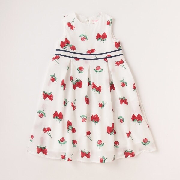 【人気商品再入荷】【直営店で取り扱い無し】イチゴ総柄ワンピース