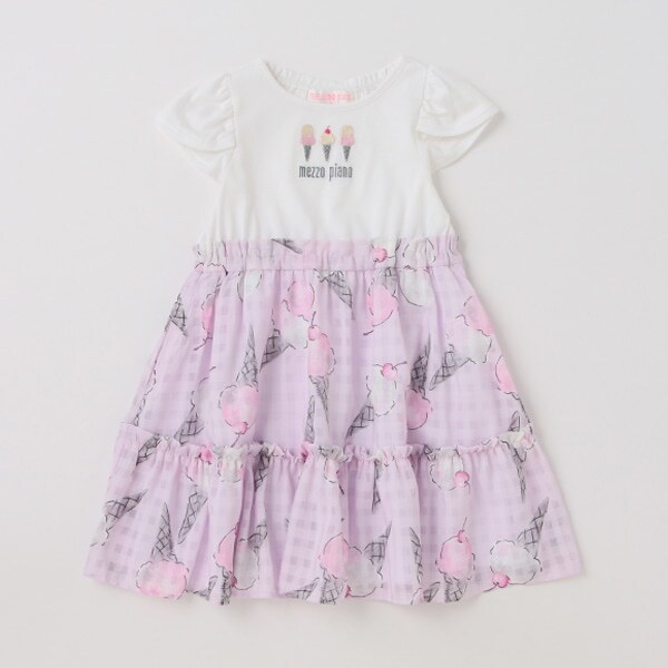 【人気商品再入荷】【直営店で取り扱い無し】アイス柄ドッキング　ワンピース