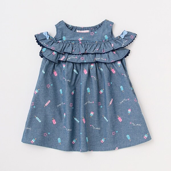 【人気商品再入荷】【直営店で取り扱い無し】アイスキャンディー柄ワンピース