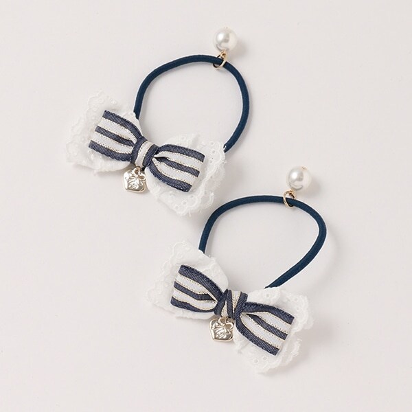 【人気商品再入荷】【直営店で取り扱い無し】レースリボン　ヘアポニー【日本製】