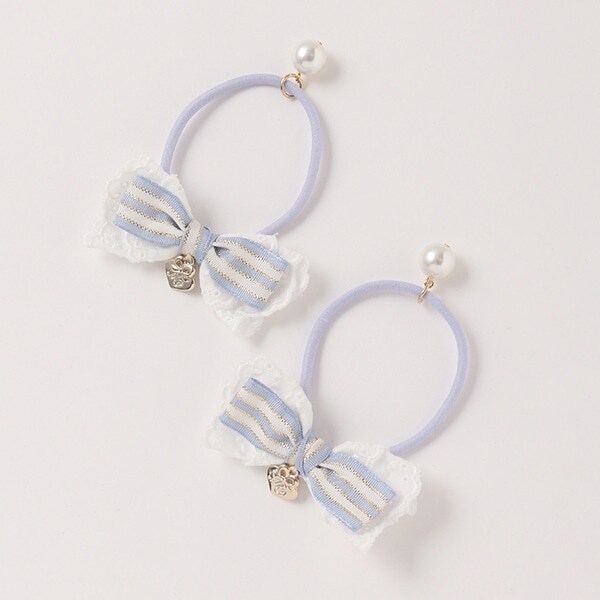 【人気商品再入荷】【直営店で取り扱い無し】レースリボン　ヘアポニー【日本製】