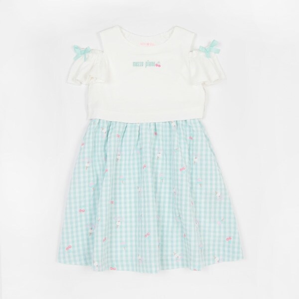 【人気商品再入荷】【直営店で取り扱い無し】ギンガムスウィーツ　ドッキングワンピース