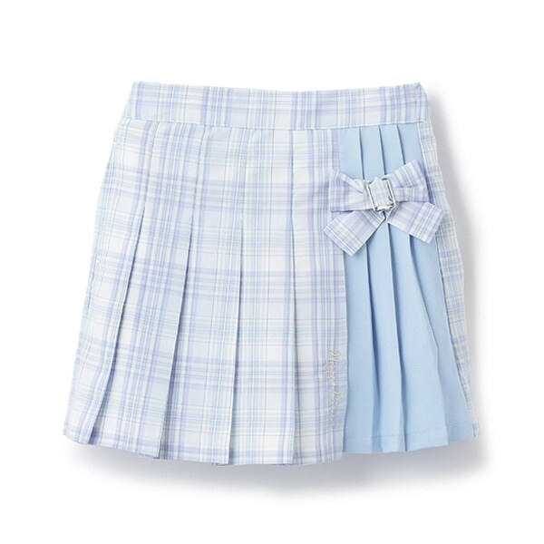 【人気商品再入荷】【直営店で取り扱い無し】チェック切替　プリーツスカパン