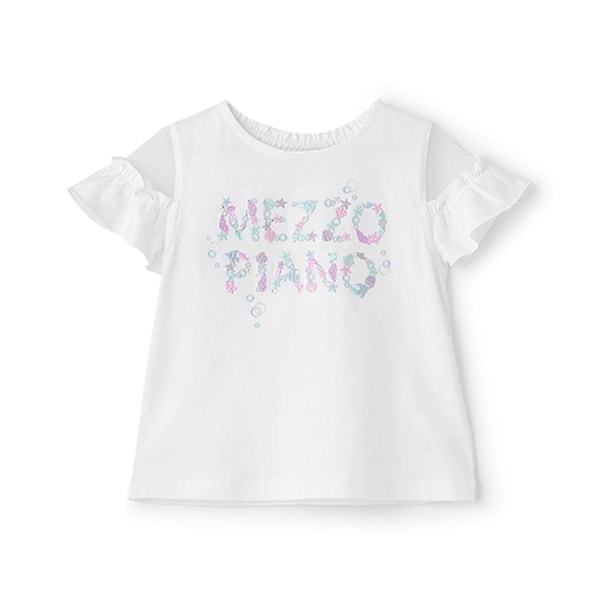 【人気商品再入荷】【直営店で取り扱い無し】海モチーフロゴ刺しゅう　半袖Tシャツ