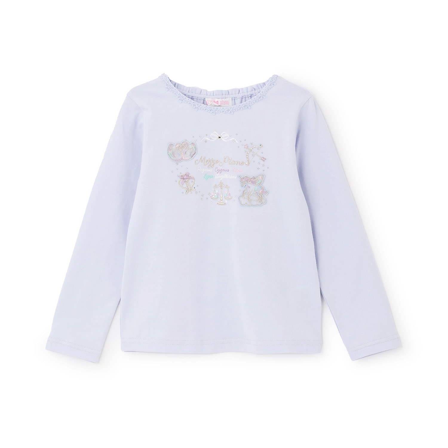 【人気商品再入荷】【直営店で取り扱い無し】星座刺しゅう　長袖Tシャツ