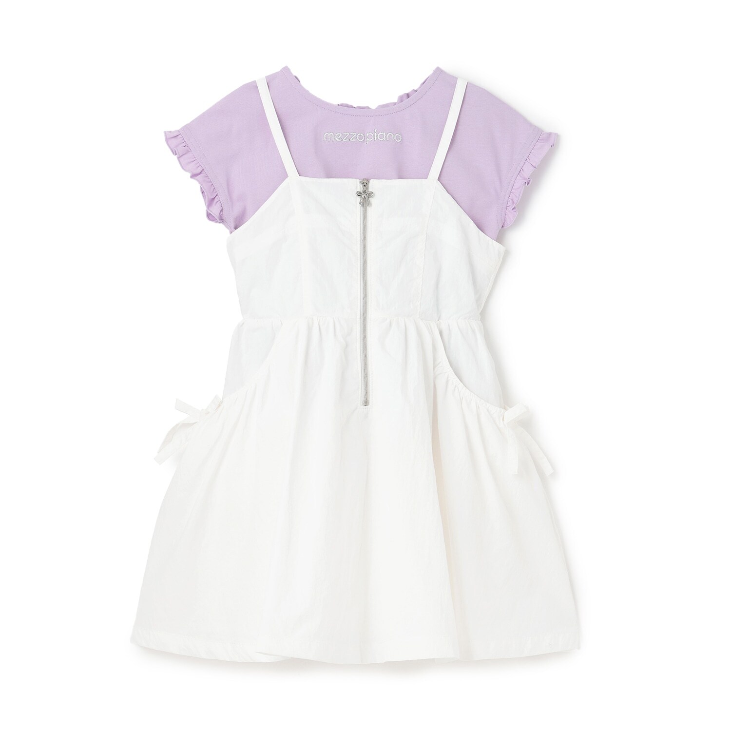 【人気商品再入荷】【直営店で取り扱い無し】フロントZIPキャミワンピース＆半袖Tシャツセット