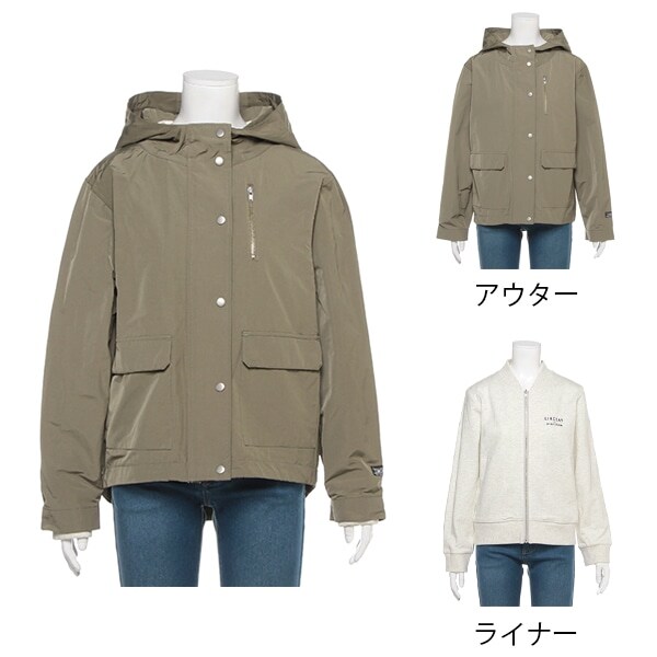 ミニ裏毛ライナーつき 3WAYマウンテンパーカー