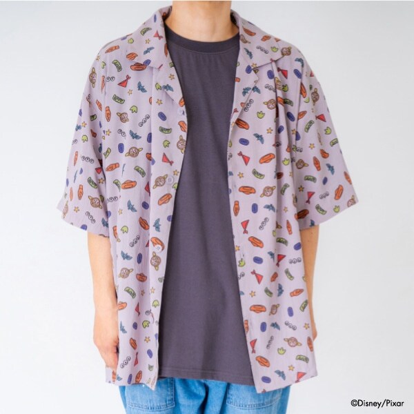 【親子リンク】【Disney】Dadトイストーリー/総柄半袖シャツ