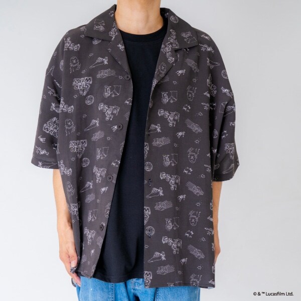 【親子リンク】【Disney】Dadスターウォーズ/総柄半袖シャツ