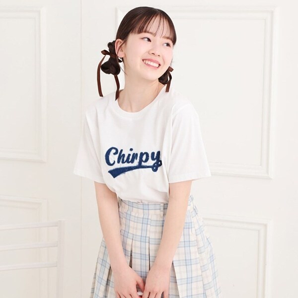 ツイルアップリケTシャツ