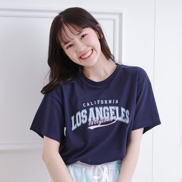 接触冷感カレッジロゴTシャツ