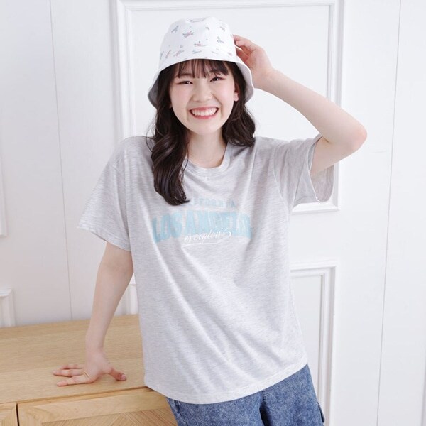 接触冷感カレッジロゴTシャツ