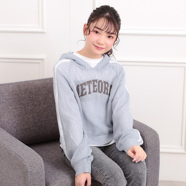 【セットアイテム】メッシュニットパーカー＋ロンT