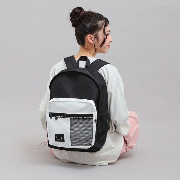 【容量約23L】バイカラーメッシュリュック