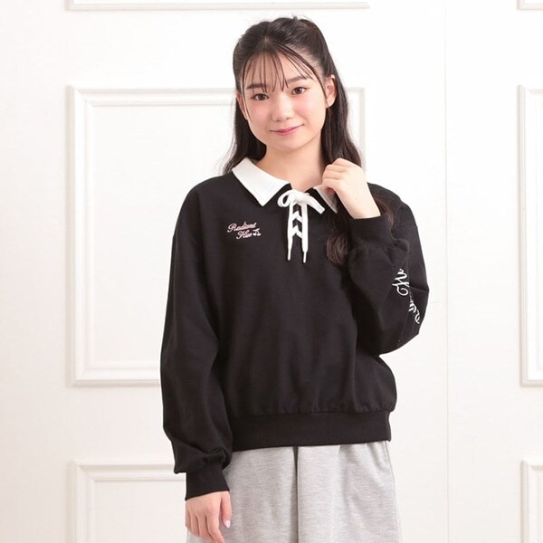 【セットアイテム】ミニ裏毛レースアップ＋キュロットパンツ