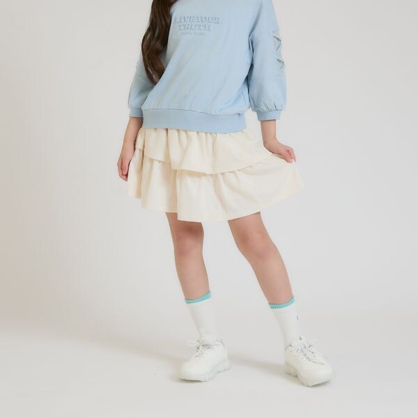 【別注】アソート柄ポンチティアードスカート