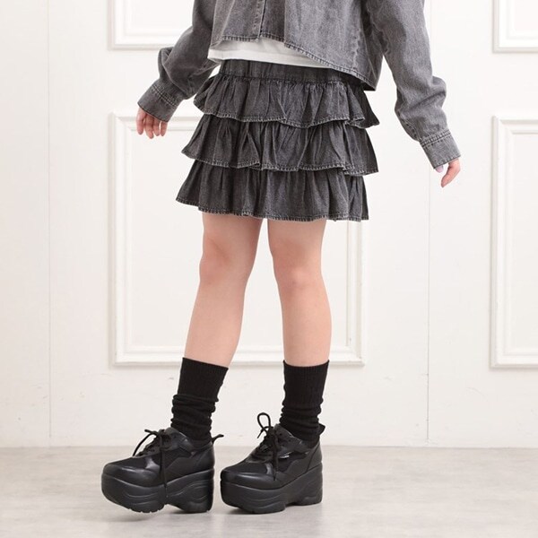 デニムティアードスカート